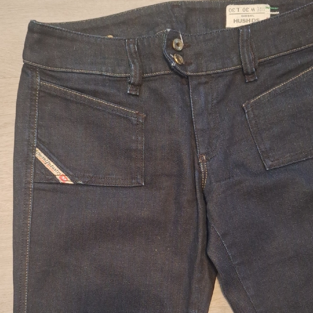 Diesel Blue Diesel Industries Jeans HUSH DS Stretch Dark Blue Denim - Picture 2 of 8